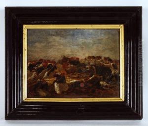 La Bataille Depalestro by Charles Marie Lhuillier