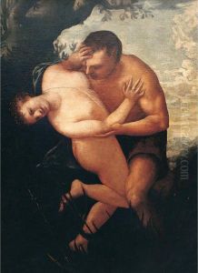 Pan Abbraccia Siringa Tra Le Canne Del Fiume Ladone by Marco Liberi