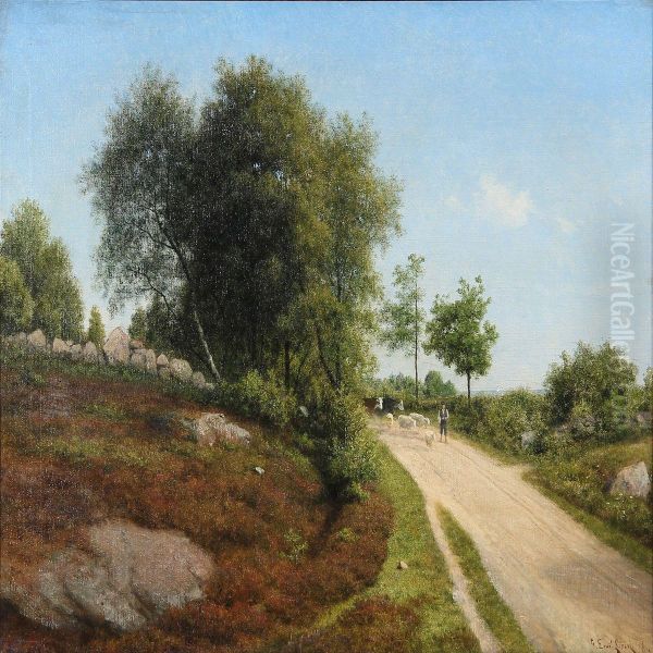 Shepherd On A Road - view 1