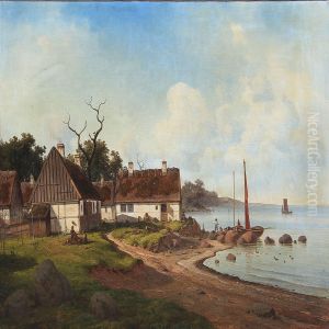 Summer Idyll Along The Coast Of Northern Zealand, Denmark by Georg Emil Libert