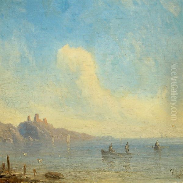 Coastal Scenery With Boats - view 1