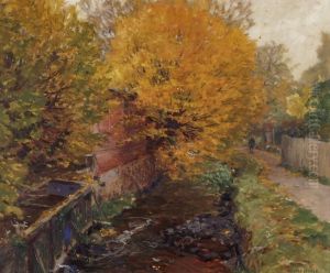 Am Dorfbach by Hans Licht