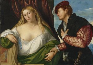Woman Visited By Her Lover by Bernardino Licinio