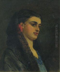 Portrait Of A Young Spanish Girl by Charles Sillem Lidderdale
