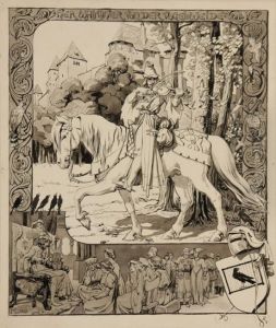 Her Walther Von Der Vogelweide by Maximilian Liebenwein