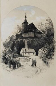 Hrbitovni Kostel V Mladeboleslavi by Karl Liebscher