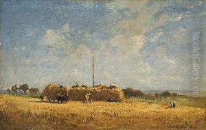 Heuernte by Adolf Heinrich Lier