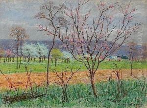 Arbres En Fleurs by Leon Lievrat