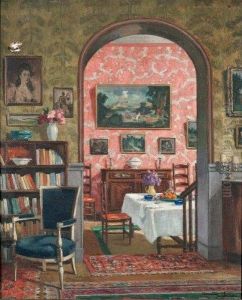 Scene D'interieur by Lucien Lievre