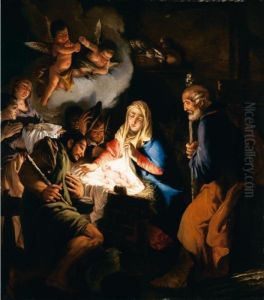 Adorazione Dei Pastori by Cesare Ligari