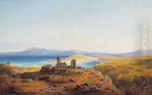 Italian Seaside With Ruins