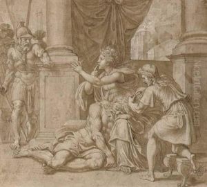 Samson And Delila by Pirro Ligorio