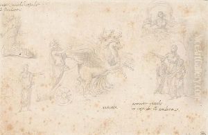 Phaeton Driving The Chariot Of The Sun And Four Other Studies After The Antique Phaeton Driving The Chariot Of The Sun And Four Other Studies After The Antique