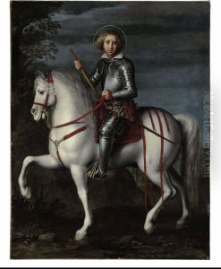 An Equestrian Portrait Of Saint Louis Of France