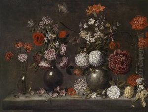 A Still Life Of Flowers by Giacomo (or Jacopo) Tarchiani