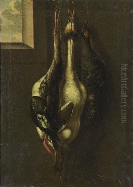 A Hunting Still Life With Three Waterbirds - view 1