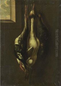 A Hunting Still Life With Three Waterbirds by Heinrich Lihl
