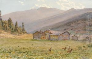 Valais Landscape - Davos by Walter Lilie