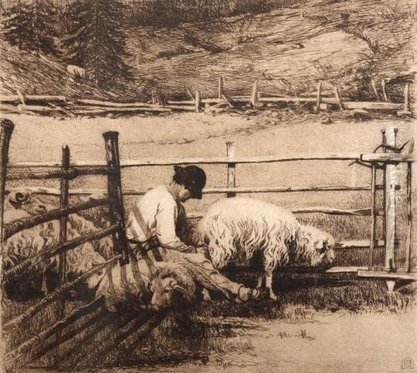 Milking In The Pen - view 1