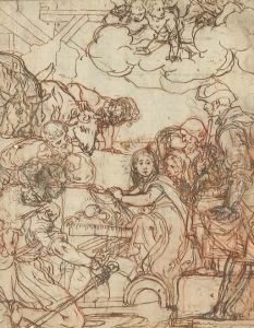 L'adoration Des Bergers by Andrea Lilio