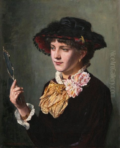 Woman With A Mirror - view 1