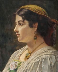 Naisen Muotokuva by Arvid Liljelund