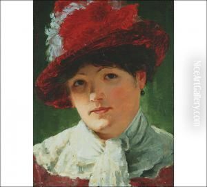 Parisienne (mademoiselle Armandine) by Arvid Liljelund