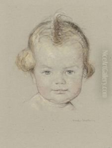 Kleinkind Portrat by Heinrich Linde-Walther
