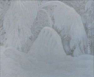 Landskap I Vinterskrud by Bror Lindh