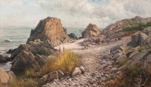 Coastal Landscape by Berndt Adolf Lindholm