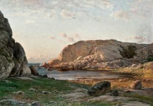 Cliffs On The Coast by Berndt Adolf Lindholm