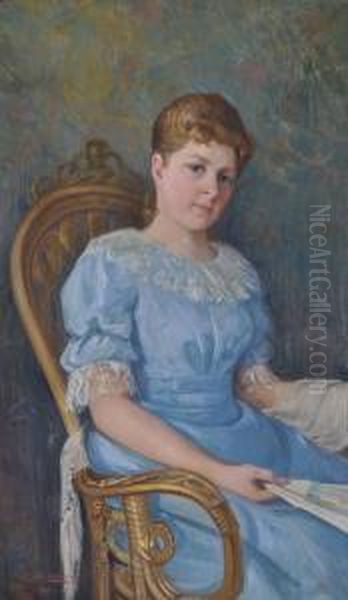 Portrait Of A Girl In A Chair - view 1