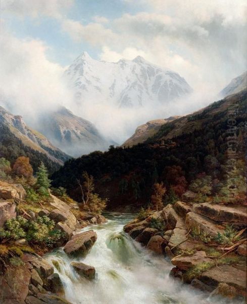 Berglandschap Met Rivier - view 1