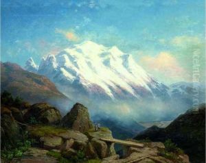 Vue Sur Le Mont-blanc by Johann Wilhelm Lindlar