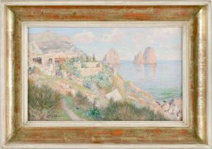 Coastal Scene From Capri by Axel Lindman