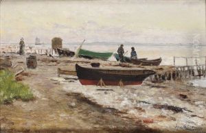 Strandmotiv Fran Hellebak