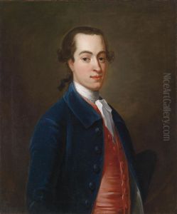 Portrait Of A Young Gentleman Wearing Atricorn And Velvet Jacket by Francis Lindo