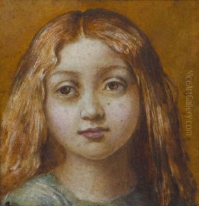 Portrait Of A Young Girl by Lady Blanche Lindsay