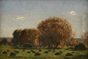 Hay Making by Percival Ch., Percy Lindsay