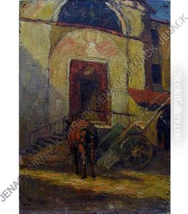 Stable Scene by Robert Henry Lindsay