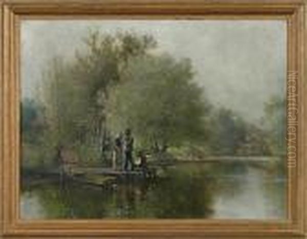 Figures On Dock - view 1