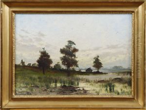 Insjolandskap by Arvid Mauritz Lindstrom