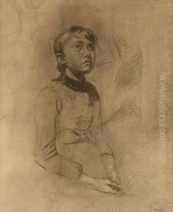 Sitzendes Madchen by Carl August Liner