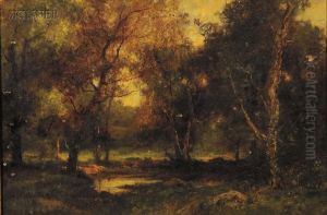 Woodland Landscape by Charles Linford