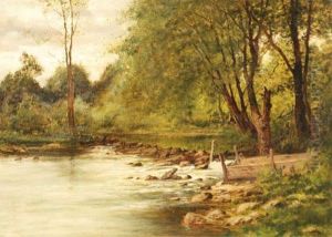 Summer River Landscape by Charles Linford