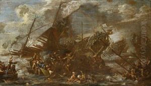 The Battle Of Lepanto by Johannes Lingelbach