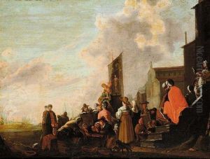 Scena Di Genere by Johannes Lingelbach