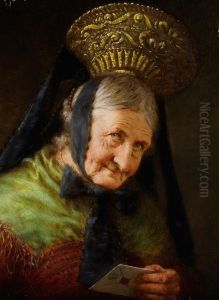 Halbbildnis Einer Alten Frau by Eugen Lingenfelder
