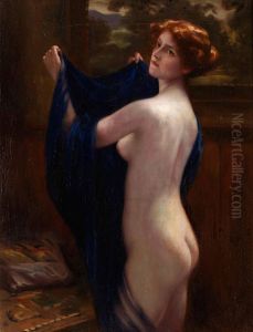 Nakenakt Med Bla Sloja by Otto Lingner