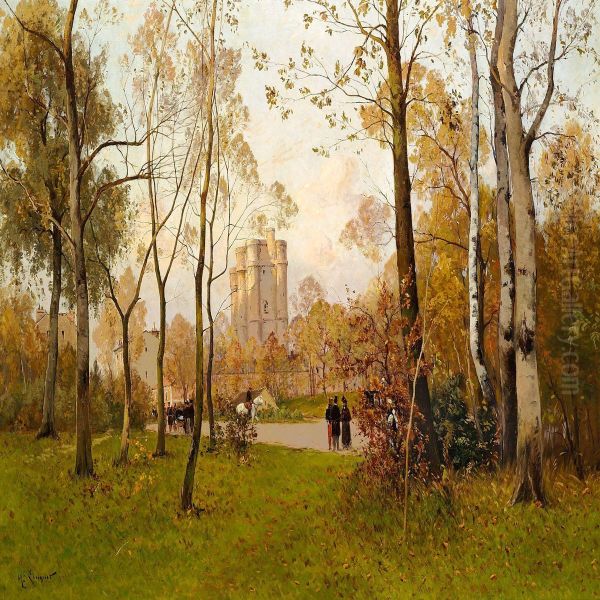 Autumn Day In The Bois De Boulogne - view 1